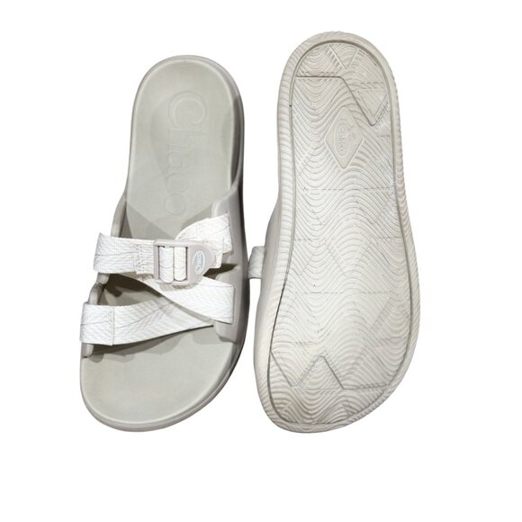 Chaco Chillos Women's Slide Size 8 Beige Sports Sandals Sparrow - Picture 6 of 9